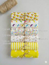 Baby Cotton Napkins (Set of 6) features