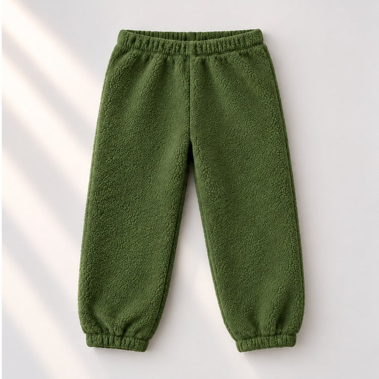 Olive Green Dino Fleece Set bottoms by Anaario