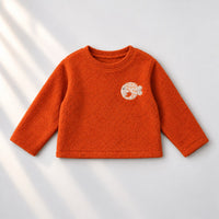 Rust Fish Fleece Set top by Anaario