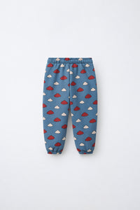 Teal Cloud Jogger Set flat lay by Anaario