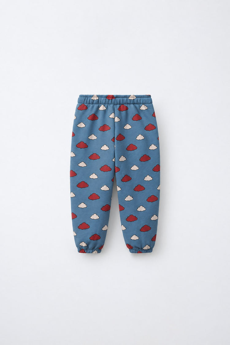 Teal Cloud Jogger Set flat lay by Anaario