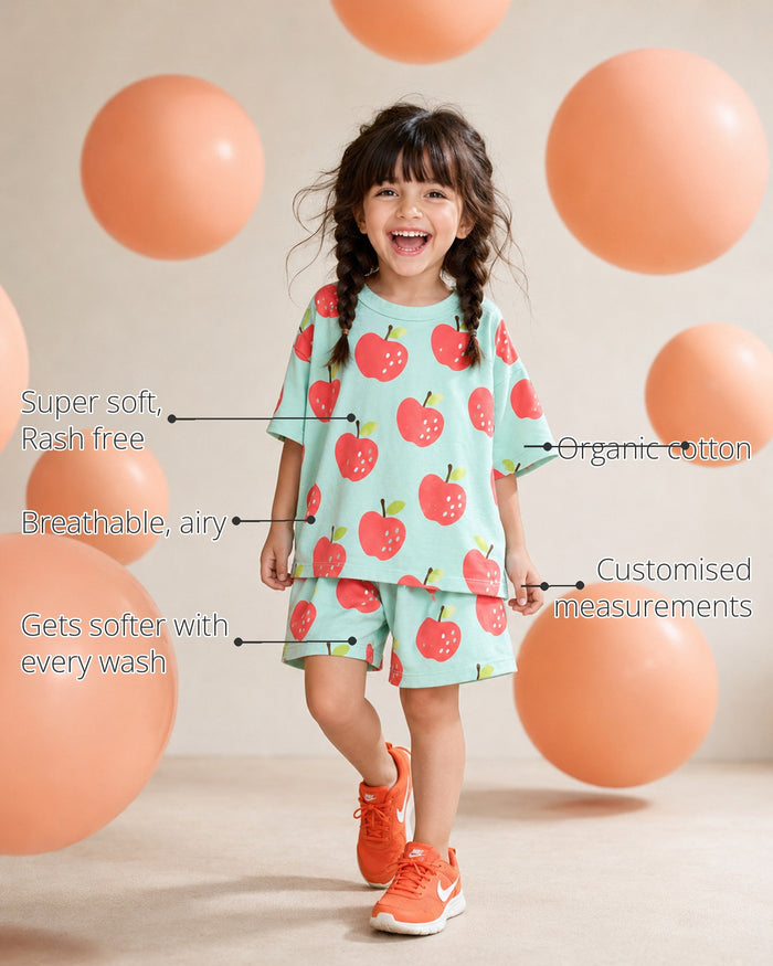 The Cartwheel Girls' Shorts Set features