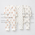 Woodland Bunny Bamboo Baby Sleepsuit – Zip Romper Onesie Combo features
