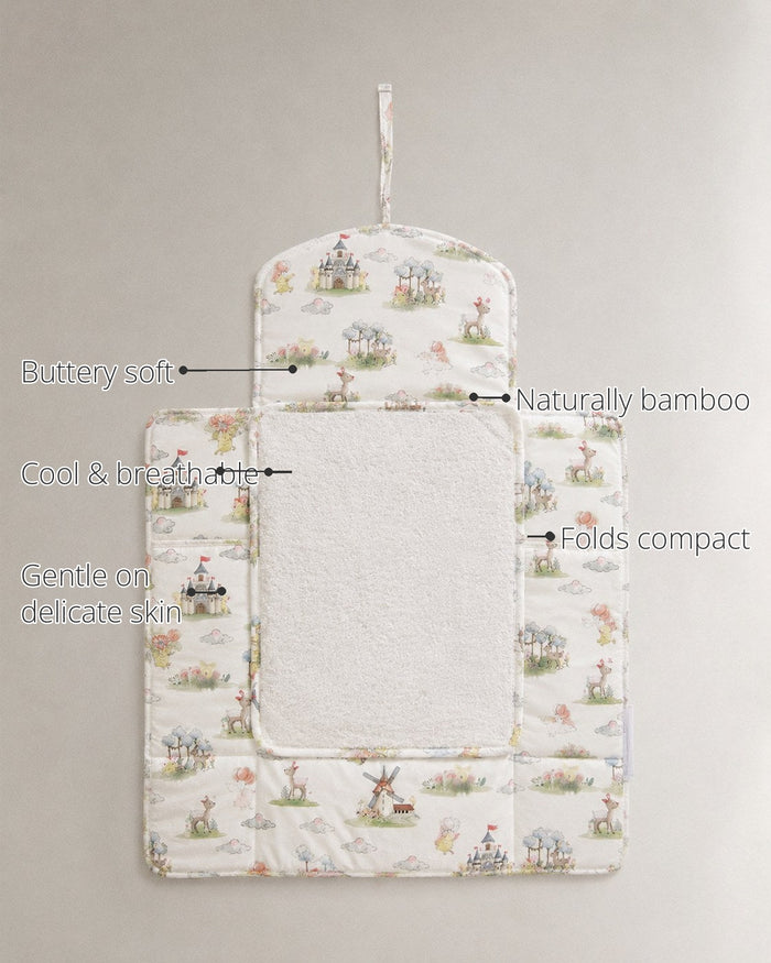 Carnival Windmill Bamboo Baby Changing Mat features