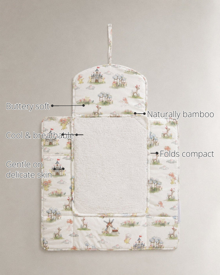 Carnival Windmill Bamboo Baby Changing Mat features
