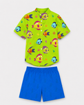 Boy wearing Anaario Fish Splash Magic Shorts Co-ord Set