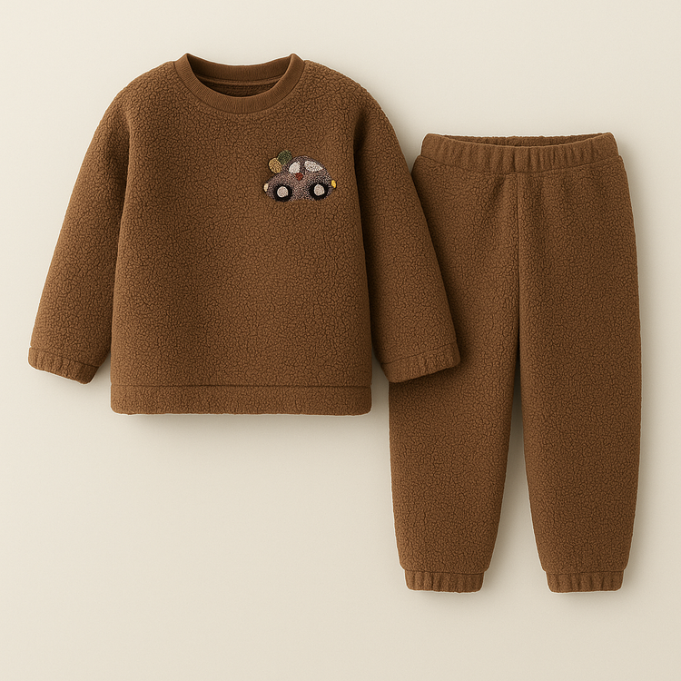 Grey Truck Fleece Set