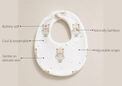 Anaario Floater Teddy Bamboo Baby Bib key features