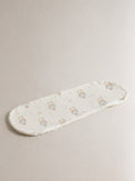 Floater Teddy bamboo baby burp cloth — floater teddy print, soft bamboo cotton