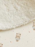 Floater Teddy bamboo baby burp cloth — floater teddy print, soft bamboo cotton