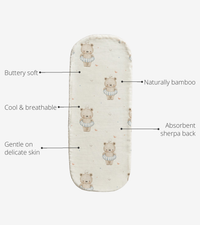 Anaario Floater Teddy Bamboo Baby Burp Cloth key features