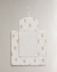 Floater Teddy bamboo baby changing mat — floater teddy print, soft bamboo cotton