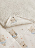 Floater Teddy bamboo baby changing mat — floater teddy print, soft bamboo cotton
