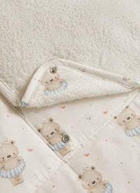 Floater Teddy bamboo baby changing mat — floater teddy print, soft bamboo cotton