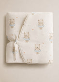 Floater Teddy bamboo baby changing mat — floater teddy print, soft bamboo cotton