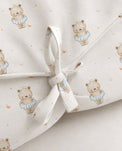 Floater Teddy bamboo baby changing mat — floater teddy print, soft bamboo cotton