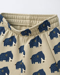 Beige Mammoth Hooded Barrel Pant Set flat lay by Anaario