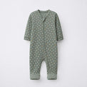 Forest Bear bamboo cotton baby sleepsuit — two-way zip romper onesie