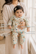 Pastel Paisley Wrap Baby Co-ord Set features