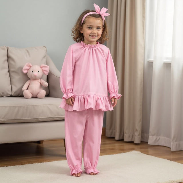 Girl wearing Anaario Giggles in Pink Night Suit