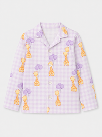 Boy wearing Anaario Giraffe and Balloons Night Suit