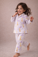 Boy wearing Anaario Giraffe and Balloons Night Suit