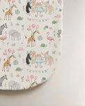 Giraffe Birthday Party bamboo baby burp cloth — print detail