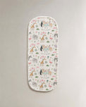 Giraffe Birthday Party bamboo baby burp cloth — reverse side