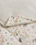 Giraffe Birthday Party bamboo baby changing mat — print detail