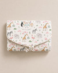 Giraffe Birthday Party bamboo baby changing mat — reverse side