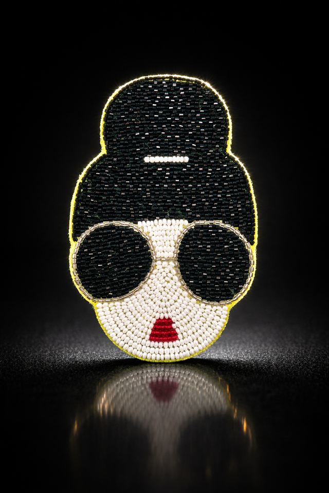 Anaario Girl with Glasses Brooch pin