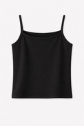 Anaario Girls Black Sleeveless Bamboo Vest, pack of 5