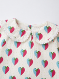 Girl wearing Anaario Blue and Plum Hearts Night Suit