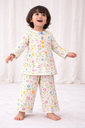 Girl wearing Anaario Multi-Coloured Floral Cotton Co-ord Set
