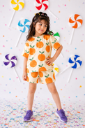 Girl wearing Anaario Cloud Nine Shorts Set