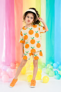 Girl wearing Anaario Cloud Nine Shorts Set