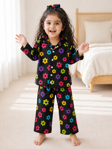 Groovy Bloom Night Suit