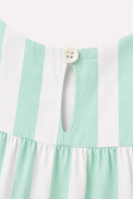 Girl wearing Anaario Mint Green Stripes Night Suit