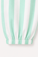 Girl wearing Anaario Mint Green Stripes Night Suit