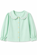 Girl wearing Anaario Mint Petals Dreams Night Suit