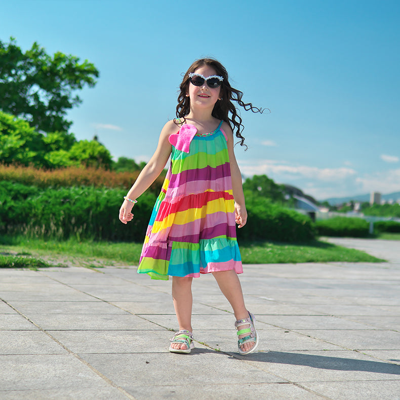 Girl wearing Anaario Moon River Dress