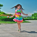 Girl wearing Anaario Moon River Dress