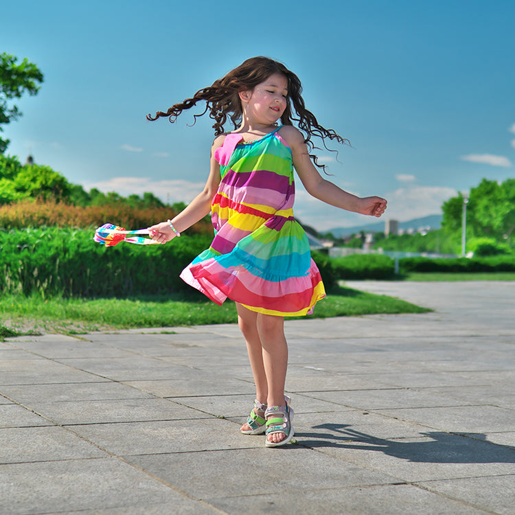 Girl wearing Anaario Moon River Dress