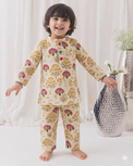 Girl wearing Anaario Multi-Coloured Floral Cotton Co-ord Set