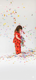 Girl wearing Anaario Multi-Coloured Stars Co-ord Set