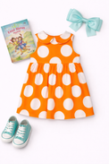 Girl wearing Anaario Apricot Pop Dress