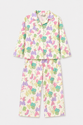 Girl wearing Anaario Pastel Alphabets Night Suit