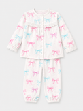 Girl wearing Anaario Bow Bliss Night Suit