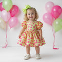 Girl wearing Anaario Magnifique Rapunzel Dress