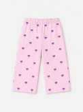 Girl wearing Anaario Pink Petal Night Suit